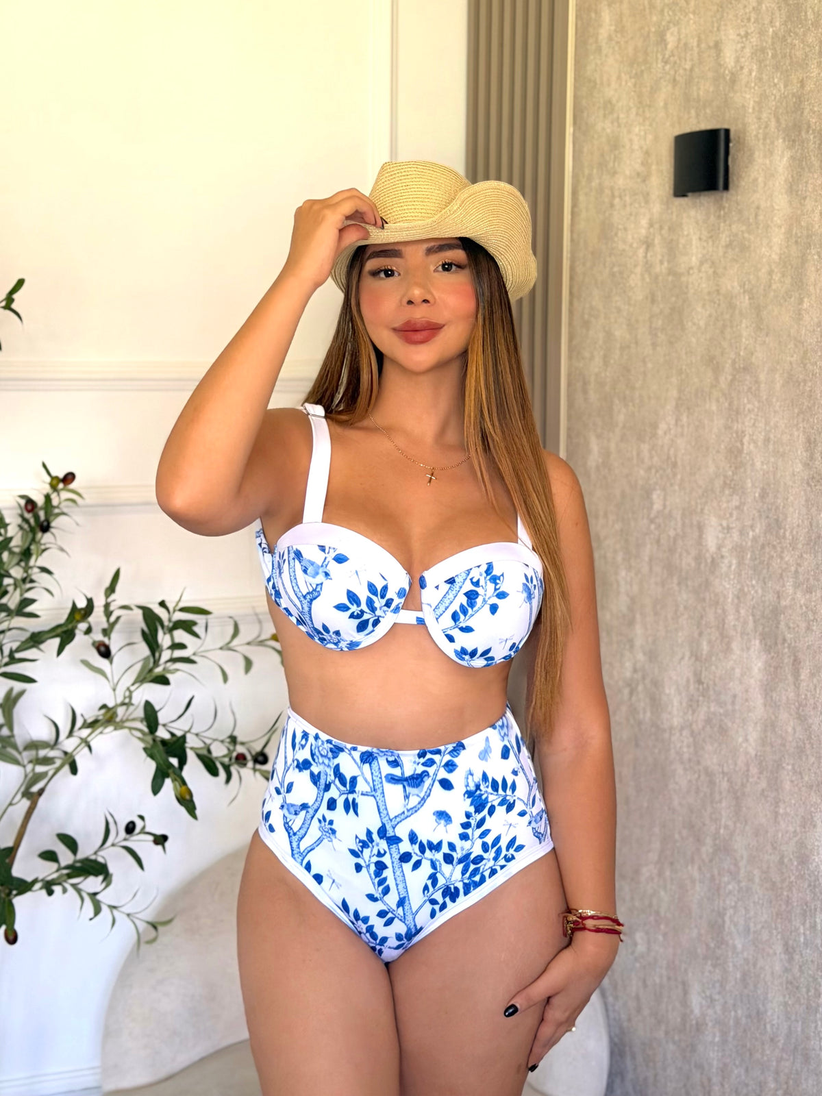 Traje de baño dos piezas referencia turquesa