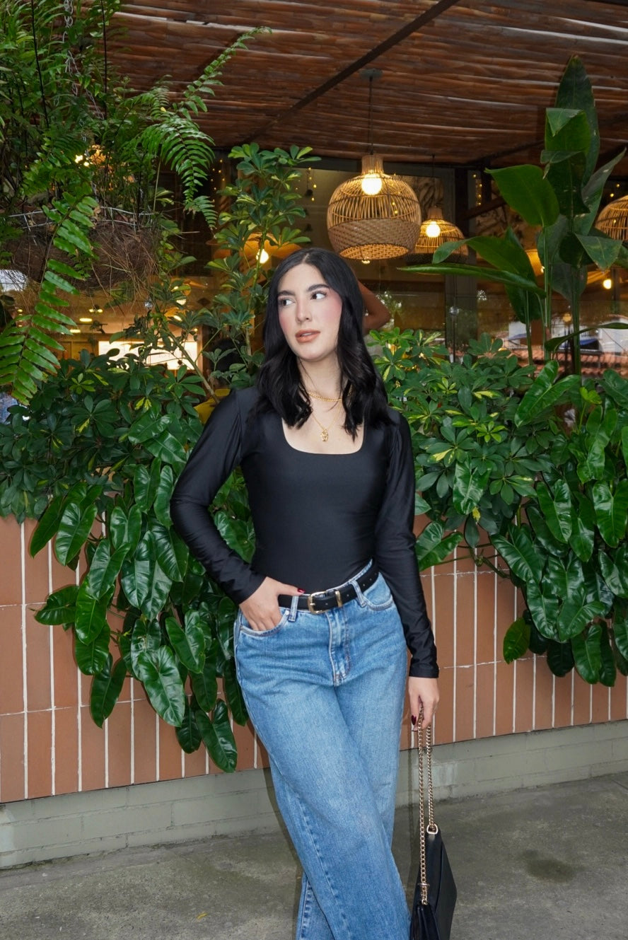 Body Maria Manga Larga