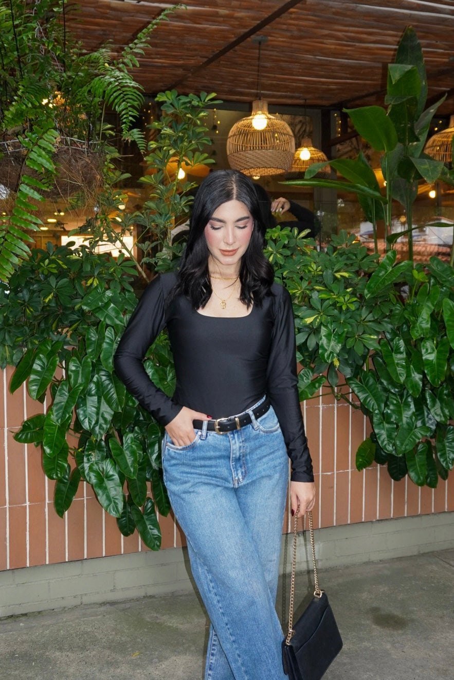 Body Maria Manga Larga